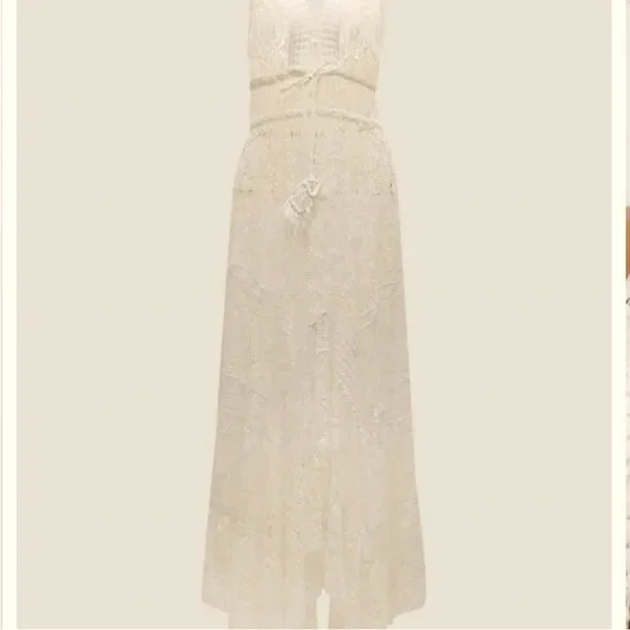 NWT Ramy Brook Austyn Crochet Lace Maxi Dress - Picture 3 of 8